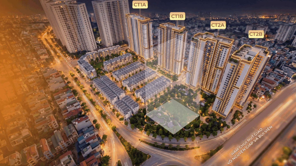 Marquee Homes- nhà ở xã hội- vị trí ban đêm