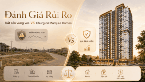 Marquee Homes | Bài toán đầu tư thực chiến: Cầm 1 tỷ nên mua Chung cư Marquee Homes hay mua Đất nền ngõ hẻm vùng ven 2?