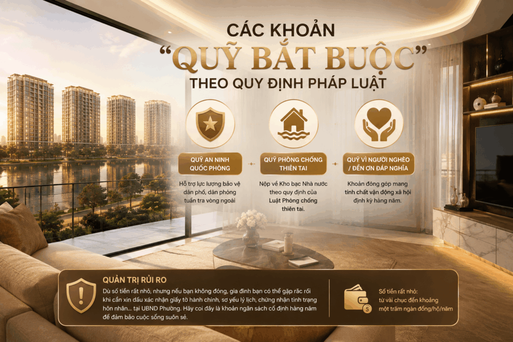 Marquee Homes Các khoản "Quỹ bắt buộc" theo quy định Pháp luật Marquee Homes Các khoản "Quỹ bắt buộc" theo quy định Pháp luật