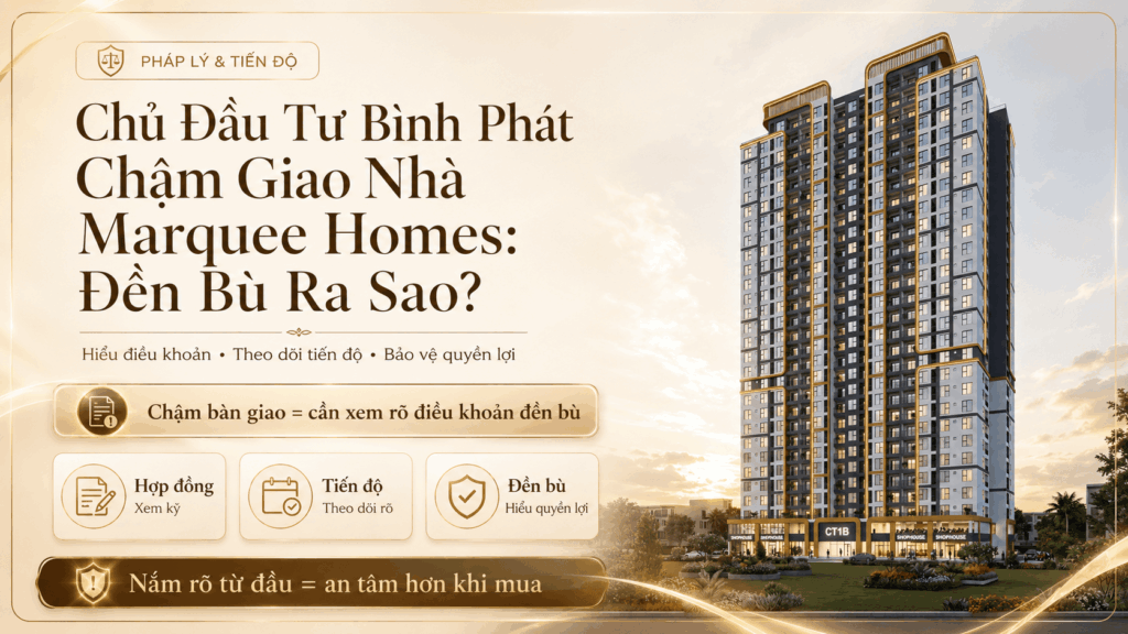 Chủ Đầu Tư Bình Phát Chậm Giao Nhà Marquee Homes: Đền Bù Ra Sao? Chủ Đầu Tư Bình Phát Chậm Giao Nhà Marquee Homes: Đền Bù Ra Sao?
